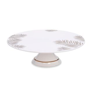 La Mesa Footed Cake Stand Gold Leaf 