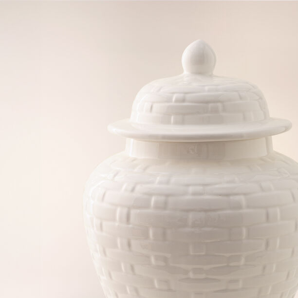 Homez off white ceramic vase 30*30*49 cm image number 2