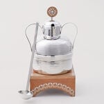 Pearl Collection La Mesa Bean Pot Steel With Wood Base, 42*25*21.5 cm image number 5