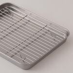 Alberto Stainless Steel Baking Tray With Grill 42*28*32Cm, Silver image number 1