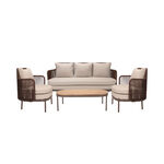 4 Piece Lux Patio Set image number 1