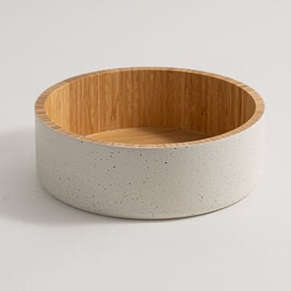 Alberto bamboo salad bowl, beige 25.4*25.4*8.5cm