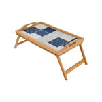Bamboo Bed Tray with Pattern image number 1