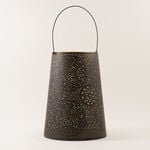 Homez Zahra Collection Lantern, Black & Gold, 30.5*30.5*40.5 Cm image number 2