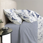 Cottage blue fuana comforter set twin size with 3 pieces image number 2