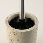 Homez Toilet Brush Holder With Stainless Steel Pole In Gold image number 2