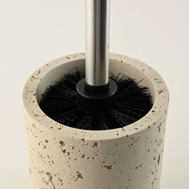 Homez Toilet Brush Holder With Stainless Steel Pole In Gold image number 2