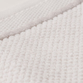 Boutique Blanche jaquard cotton hand towel, white, 100*50cm