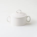 La Mesa stoneware oven to table large pot with lid, beige 18*12.2*6.5 cm image number 1