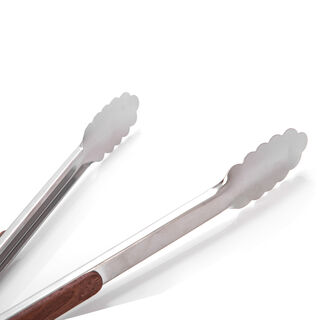 Alberto Steel Food Tong With Wooden Handle 