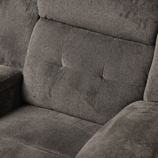 2 Seater dark gray recliner