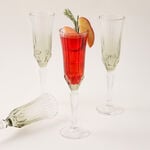 لاميسا 4 قطع كوب عصير طويل بنقشة سفلية، أخضر زيتوني، 170 مل image number 3