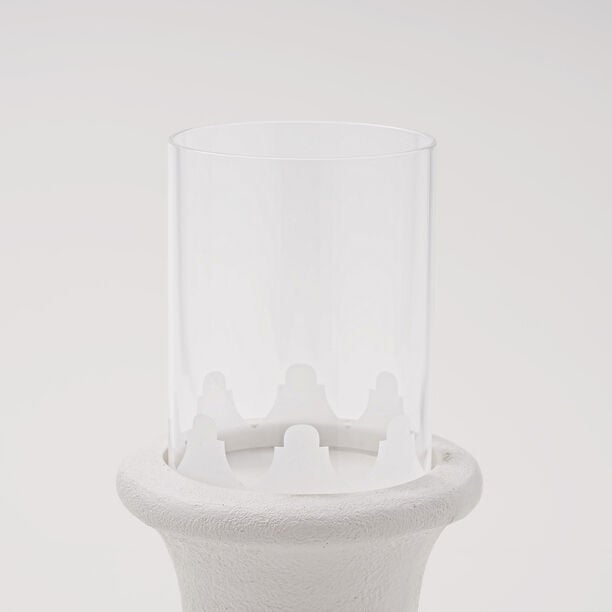 تشكيلة قرطبة هومز حامل شموع أركا، أبيض، 14.5*14.5*28.5 سم image number 2