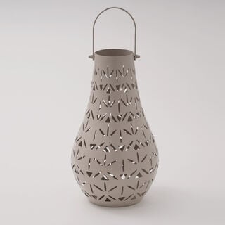 Najd Collection Metal Lantern, Beige, 20*20*40 cm