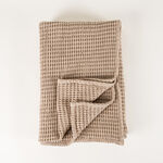 Boutique Blanche Waffle 100% Cotton Woven Throw Natural 130*180cm image number 0