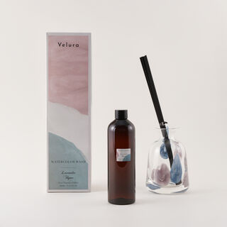 هومز فواحة عطور زجاج مع أعواد، رائحة اللافندر والزعتر 400 مل