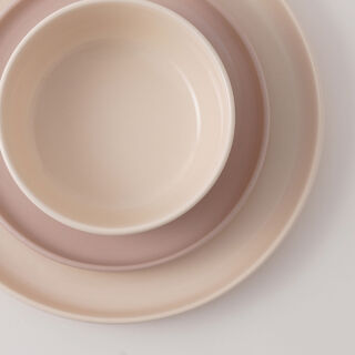 لاميسا طقم عشاء 12 قطعة من الفخار، بيج