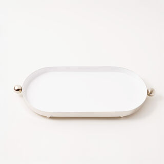 Dallaty steel serving tray, silver 35*15*3cm