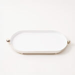 Dallaty steel serving tray, silver 35*15*3cm image number 1