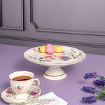 La Mesa beige porcelain 2 tiered cake stand image number 4