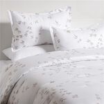 Cottage white microfiber twin comforter set 4 pcs image number 0