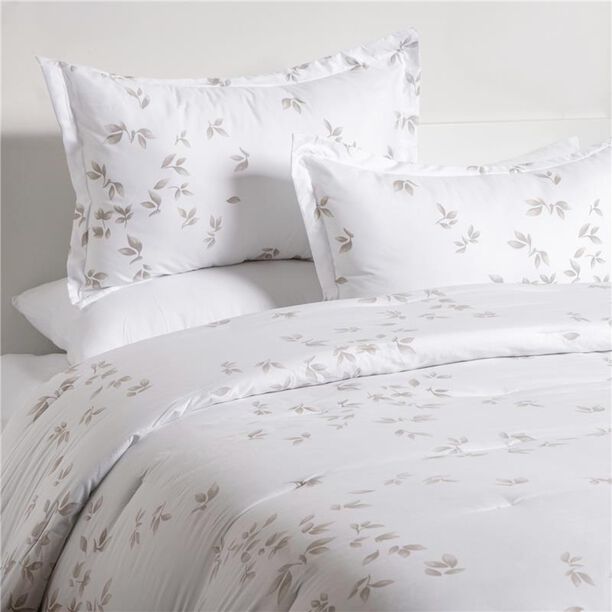 Cottage white microfiber twin comforter set 4 pcs image number 0