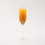 La Mesa 4Pcs Hand Made Glass Tall Juice Glass, Honey 220Ml image number 2