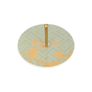 Harmony 1 Tier Cake Stand With Gold Handle