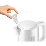 Philips white electric kettle 1.7L, 2200W, light indicator  image number 2