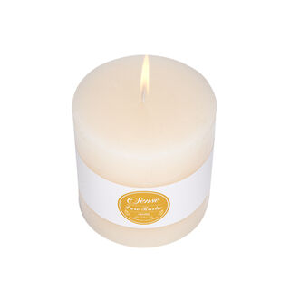 Pillar Candle Sense Rustic Ivory 