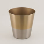 Homez Waste Bin Stainless Steel Light Gold 25 Cm image number 0