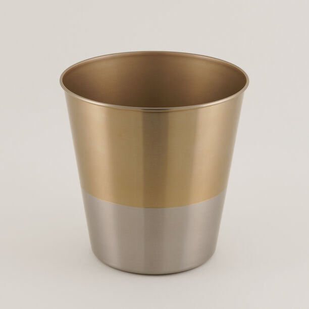 Homez Waste Bin Stainless Steel Light Gold 25 Cm image number 0