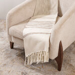 Texture woven throw 130*170cm beige image number 1