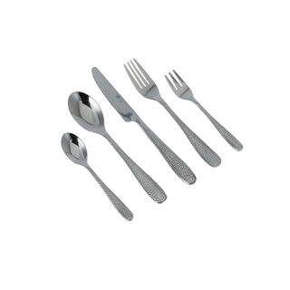La Mesa silver stainless steel 20 piece cutlery set