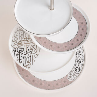 Misk Stainless Steel 4 Tier Serving Stand