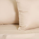 Ambra 6pcs 1000tc egyptian cotton sheet set beige size queen image number 2