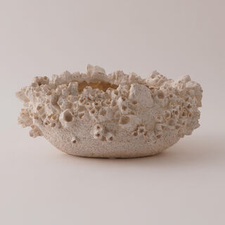 Homez Resin Decor Bowl, Beige 31.5*28.5*13.2 Cm