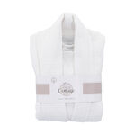 Bath Robe White Waffle Size: L / XL image number 1