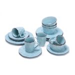 La Mesa Dinner Set 16 Pieces Blue image number 1