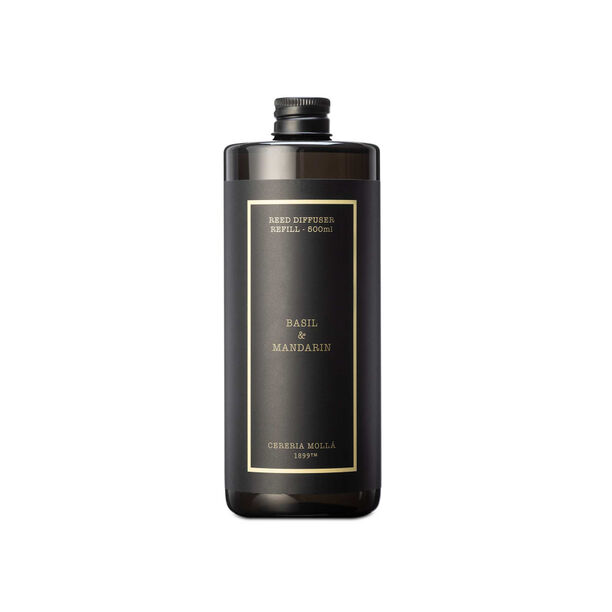 Basil & mandarín reed diffuser refill oil 500 mL image number 0