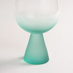 Tumbler Glass Set Blue Base Plain 4 Pcs Stem Glass image number 2
