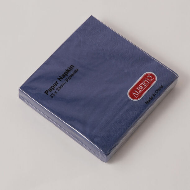 Alberto Paper Napkin Pack Of 30, Blue 33*33Cm image number 0