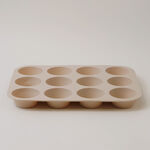 Alberto silicone muffin cake mould, 12 cups 32.5*24.8*3cm, cream image number 0