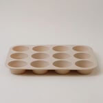 Alberto silicone muffin cake mould, 12 cups 32.5*24.8*3cm, cream image number 0