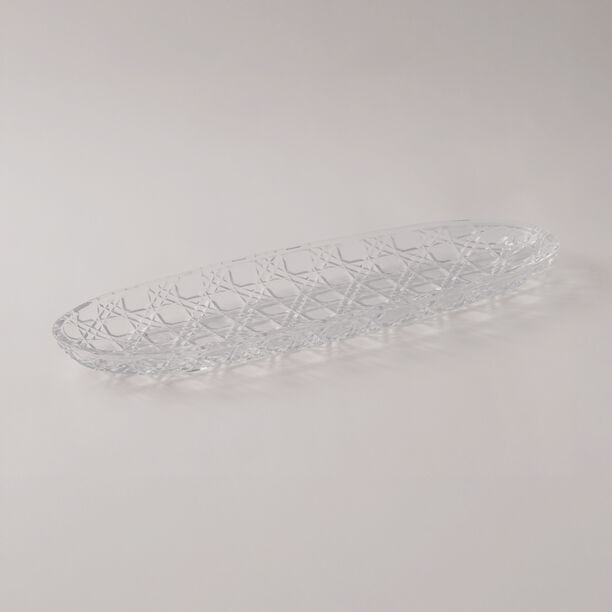 لاميسا طبق تقديم زجاجي 40.5*14*3 سم image number 0