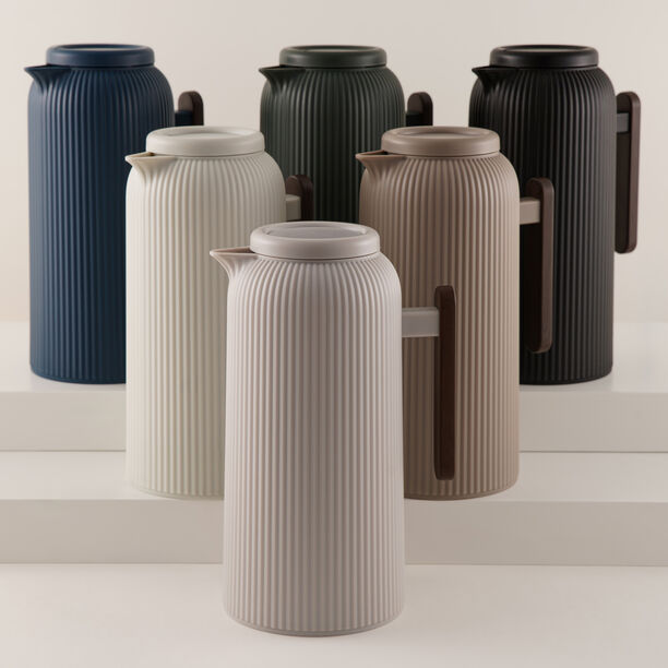 Dallaty Grey Plastic Thermos, 1L image number 5