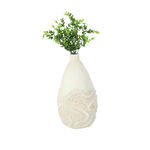 Off white resin coral vase 20*20.2*36 cm image number 1