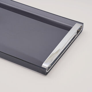 Dallaty Acrylic Serving Tray, Grey