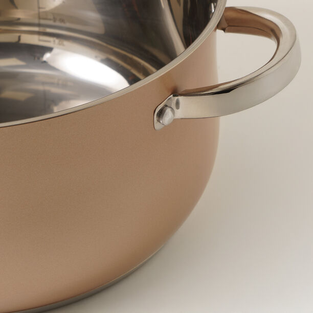 Alberto 7pcs stainless steel cookware set, gold image number 8