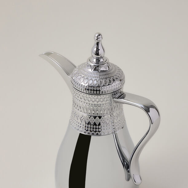 دلتي الجنبية طقم 2 دلة ستانلس فضي 1 لتر و700 مل image number 6